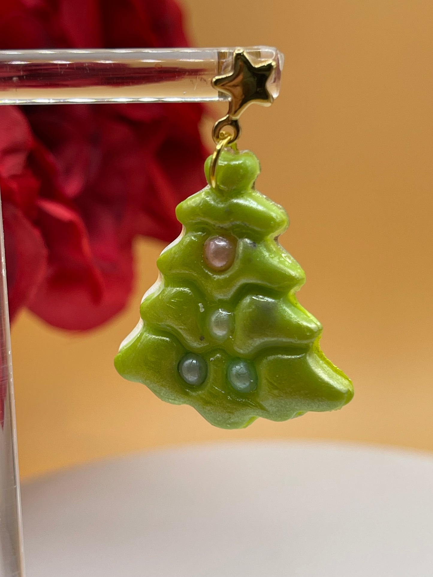 Christmas Tree Dangle Earrings