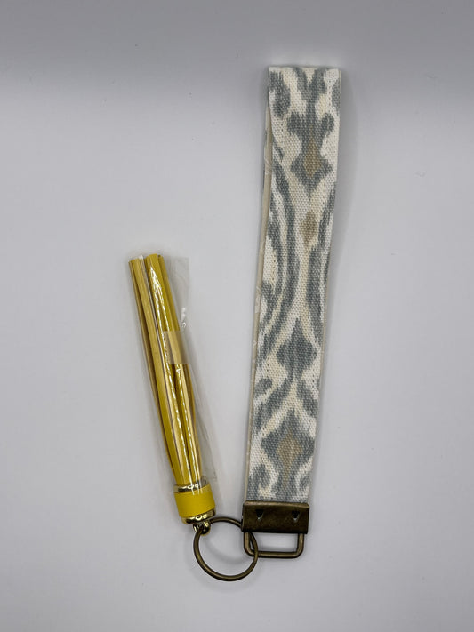 Ikat Wristlet - Gold Tassel