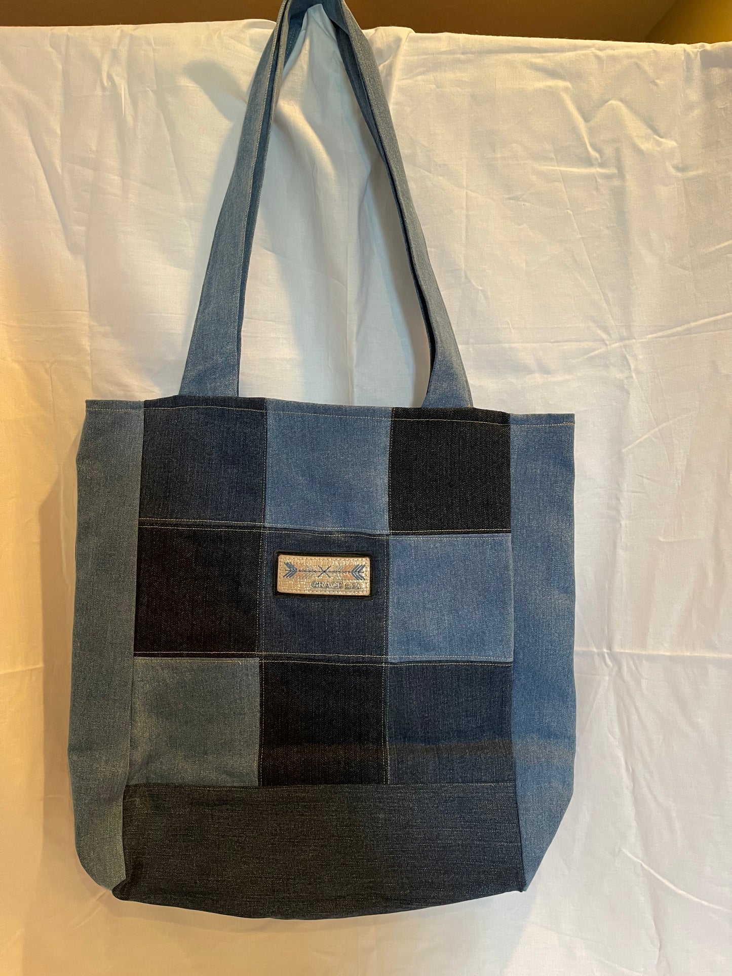 Upcycled Patchwork Denim Bag