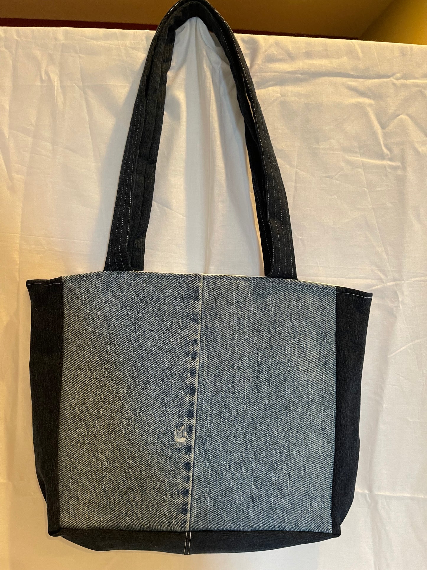 Upcycled Patchwork Denim Tote