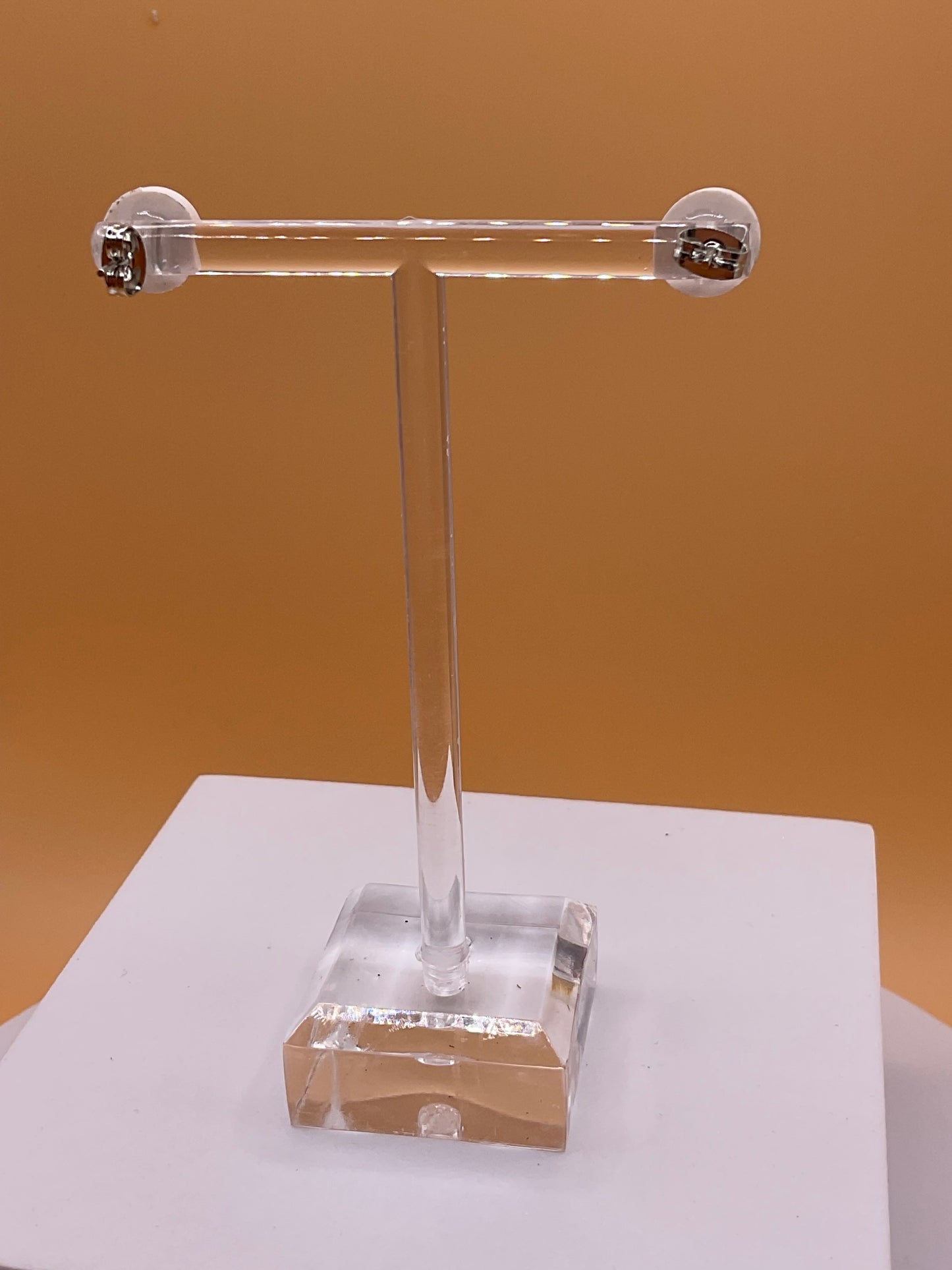 Ugly Sweater Button Earrings, Winter Sweater Print Stud Earrings