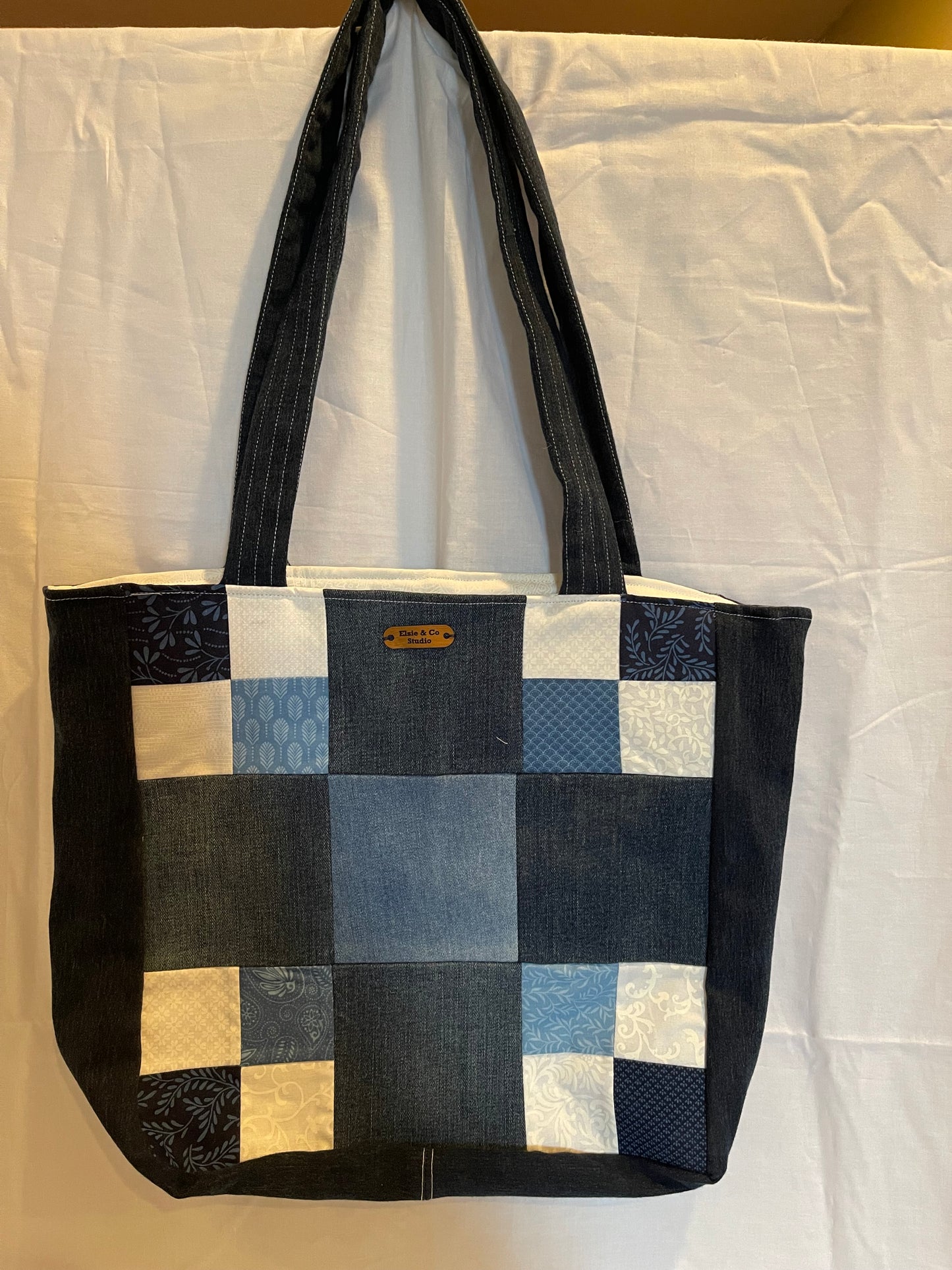 Upcycled Patchwork Denim Tote
