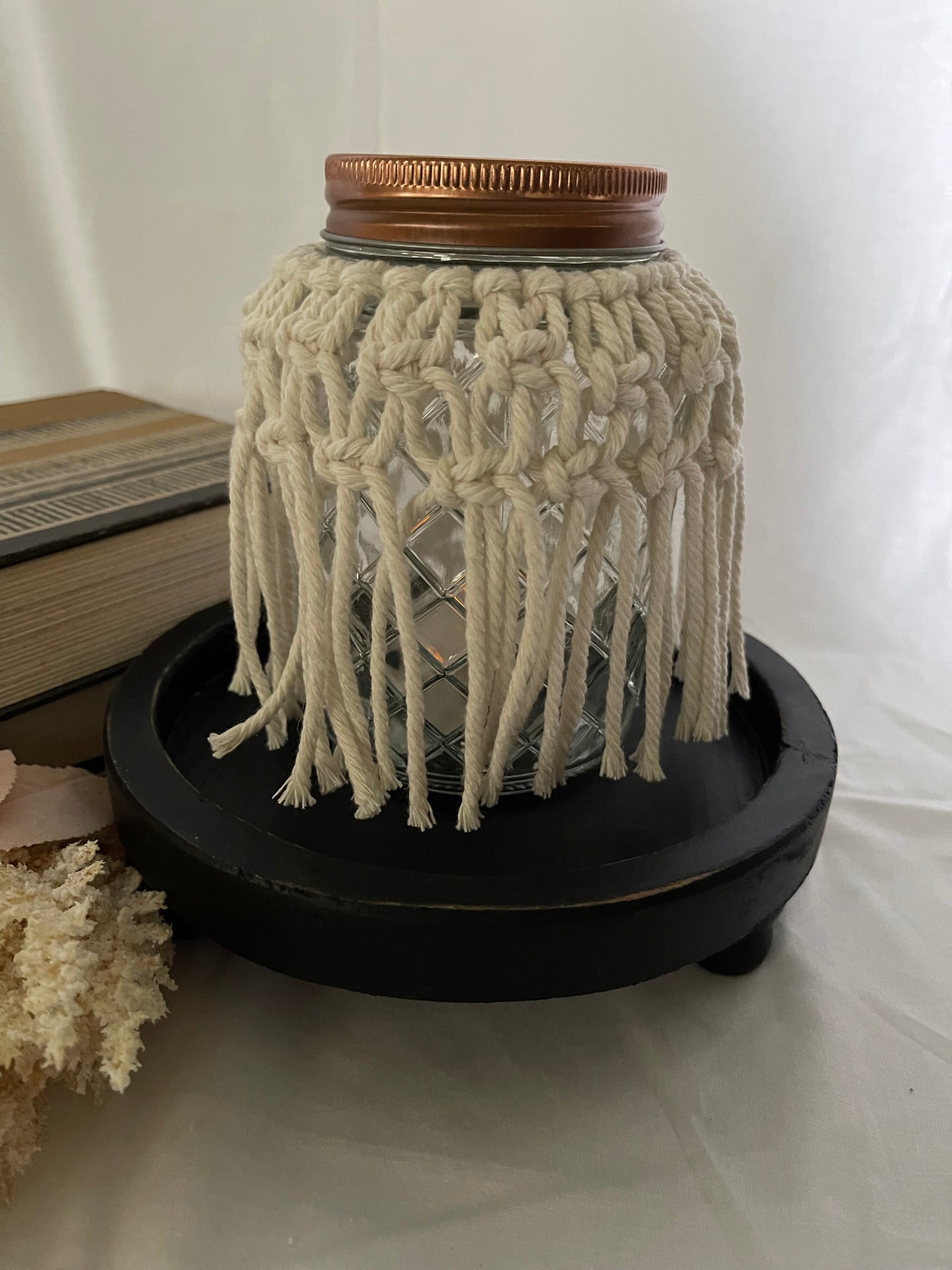 Macrame Tealight Jar