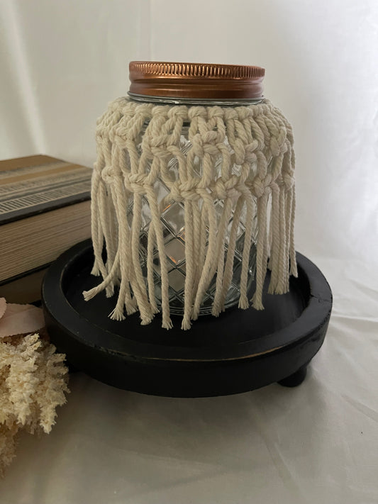 Macrame Tealight Jar