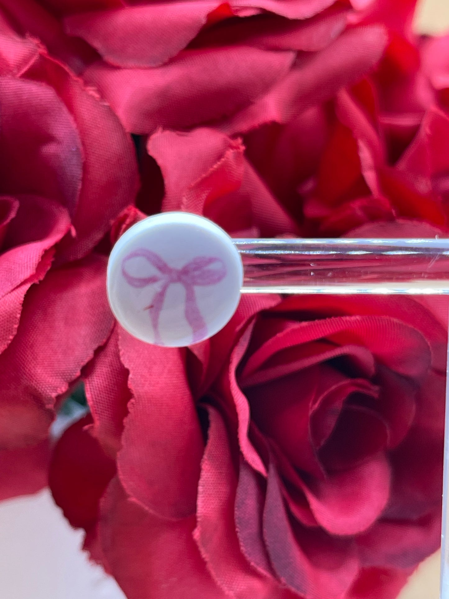 Coquette Pink Bow Stud Earrings