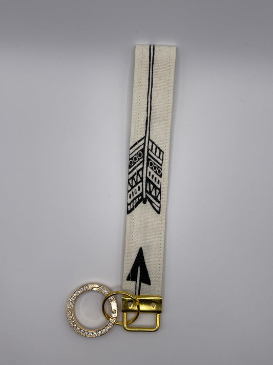 Arrows Wristlet - Rhinestone Keyring