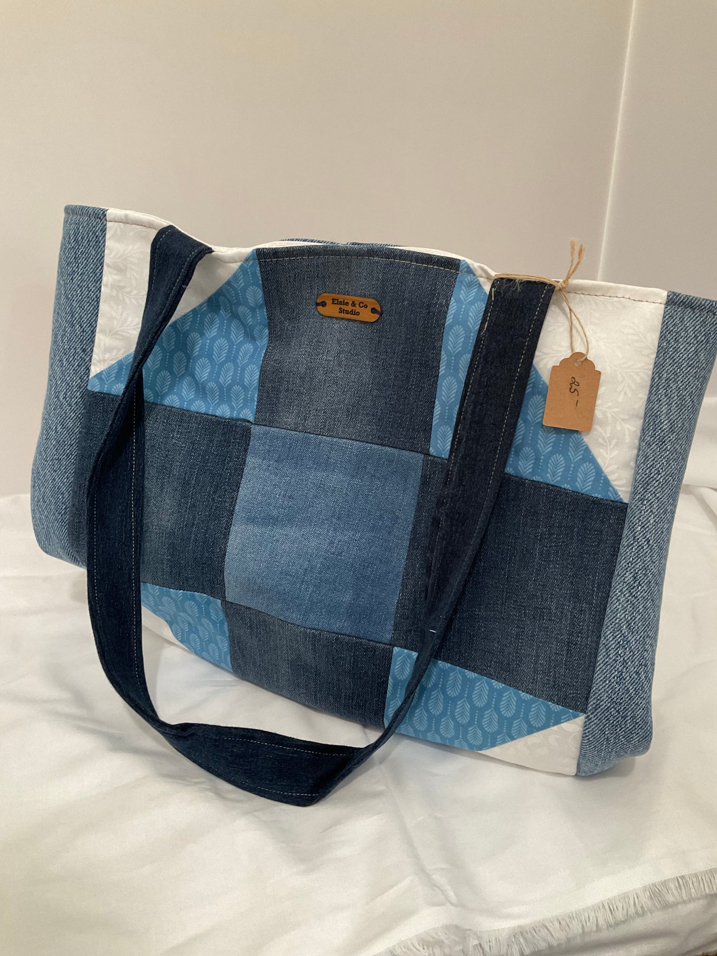 Upcycled Patchwork Denim Bag