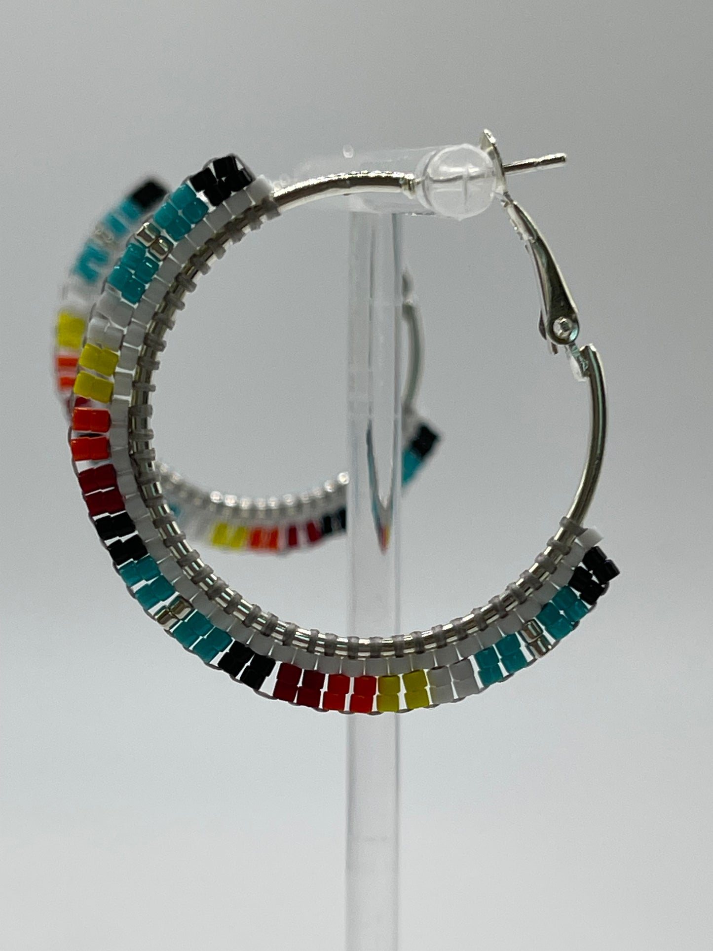 Beaded Hoop Earrings