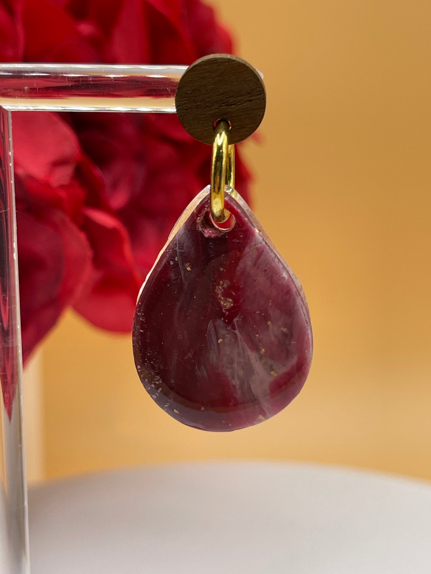 Marbled Polymer Clay Earrings