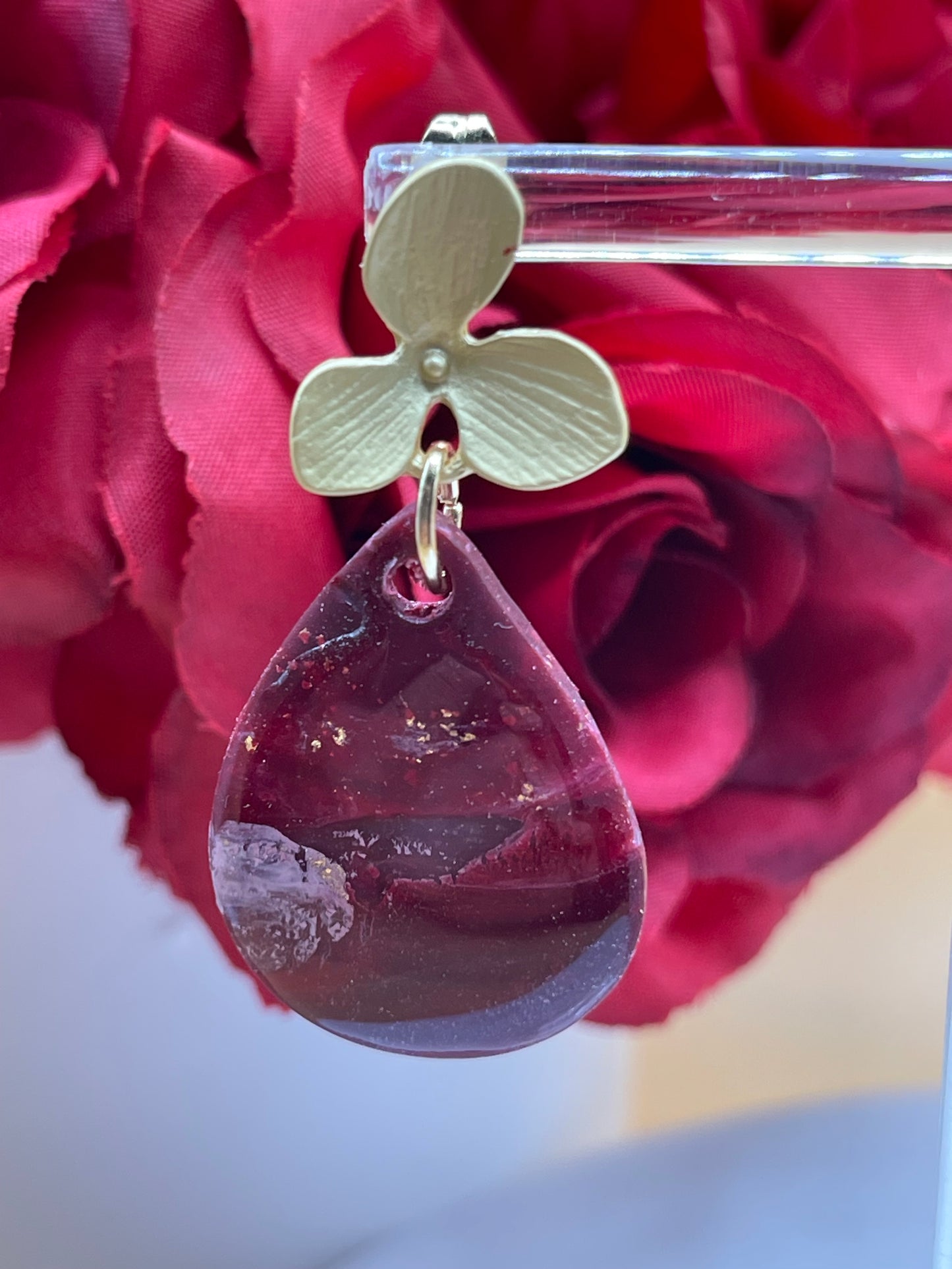 Marbled Polymer Clay Earrings