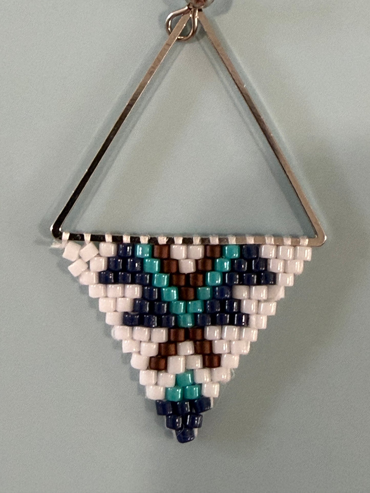 Multi-colored Beaded Dangle Earrings