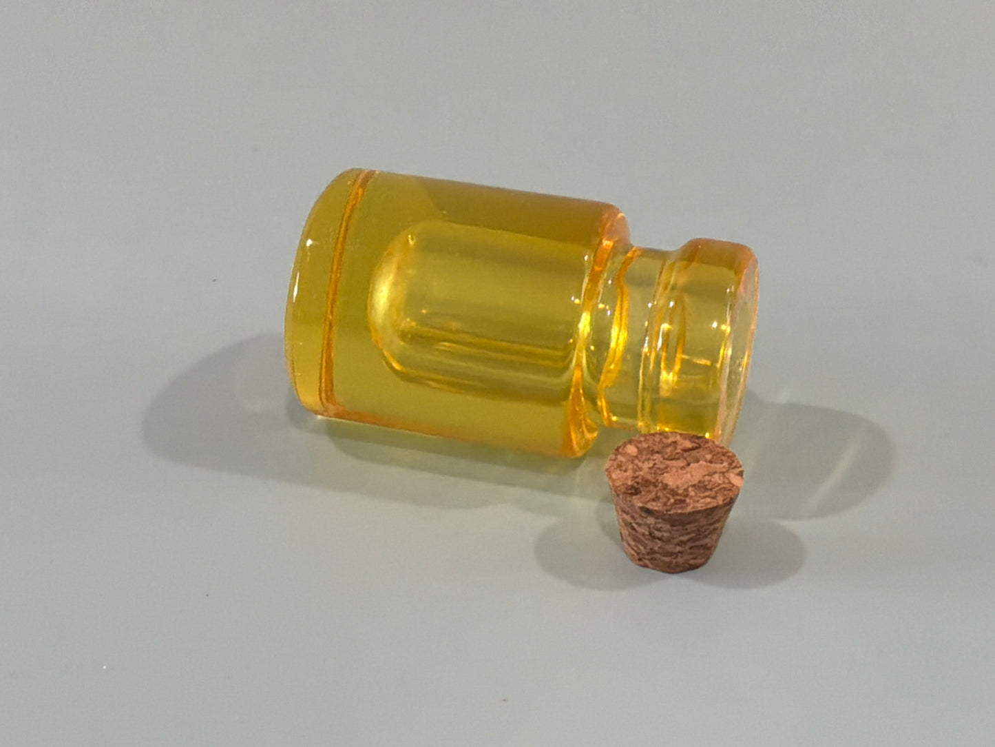 Yellow Acrylic Resin Mini Bottle