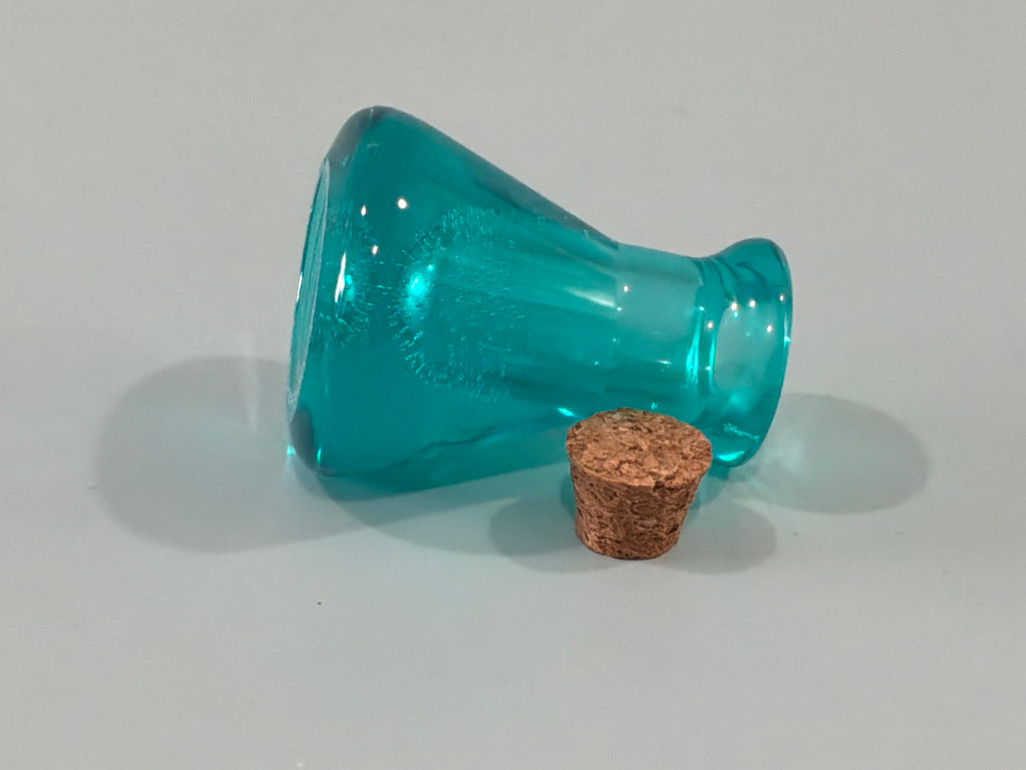 Blue Acrylic Resin Mini Bottle