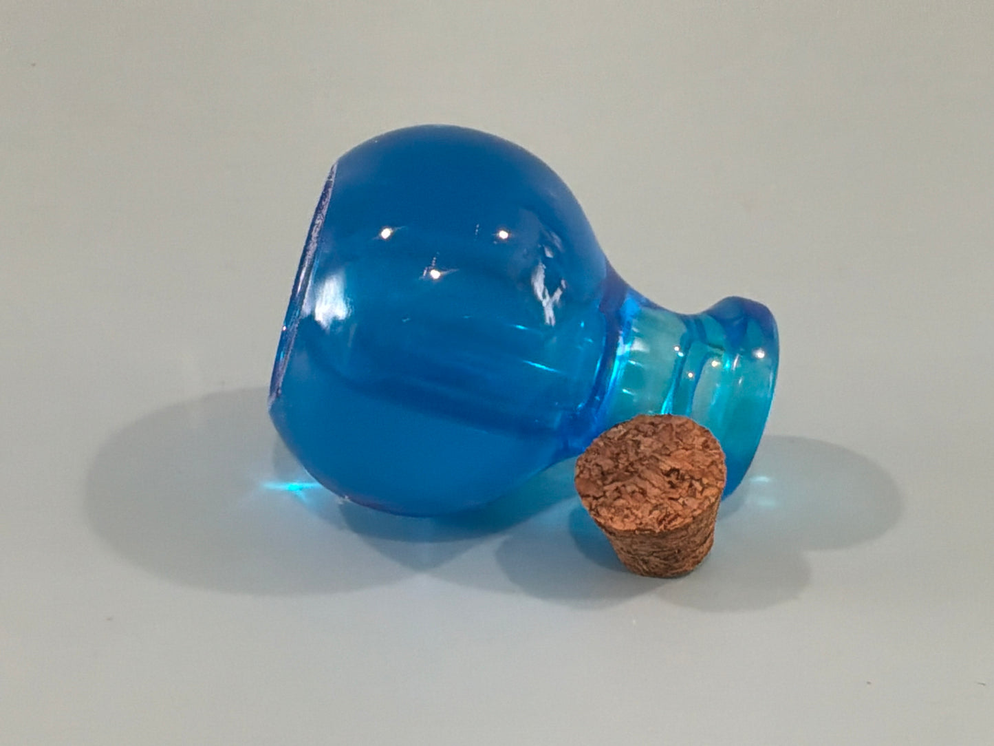 Blue Acrylic Resin Mini Bottle