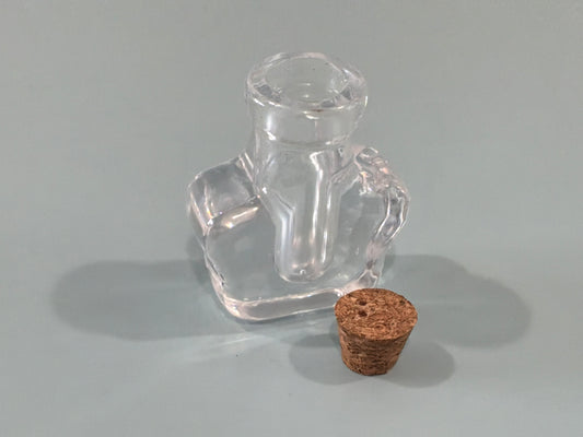 Clear Star-Shaped Acrylic Resin Mini Bottle