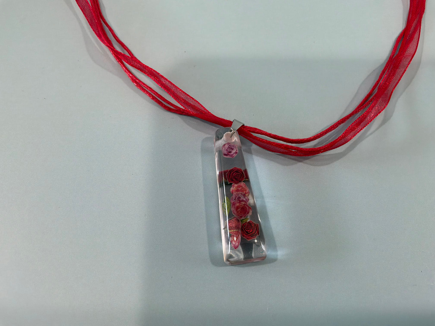 Acrylic Resin Floral Necklace