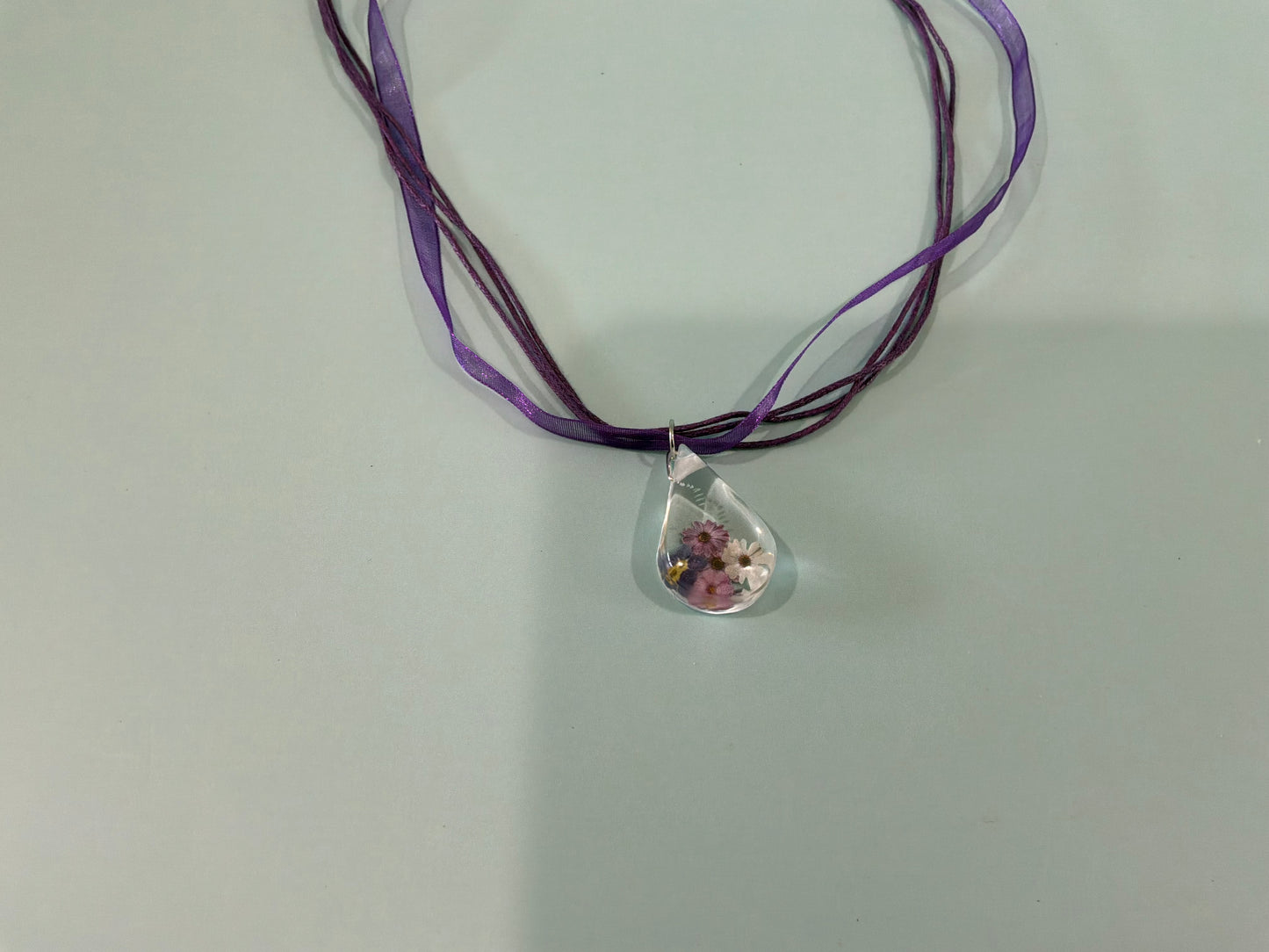 Acrylic Resin Floral Necklace