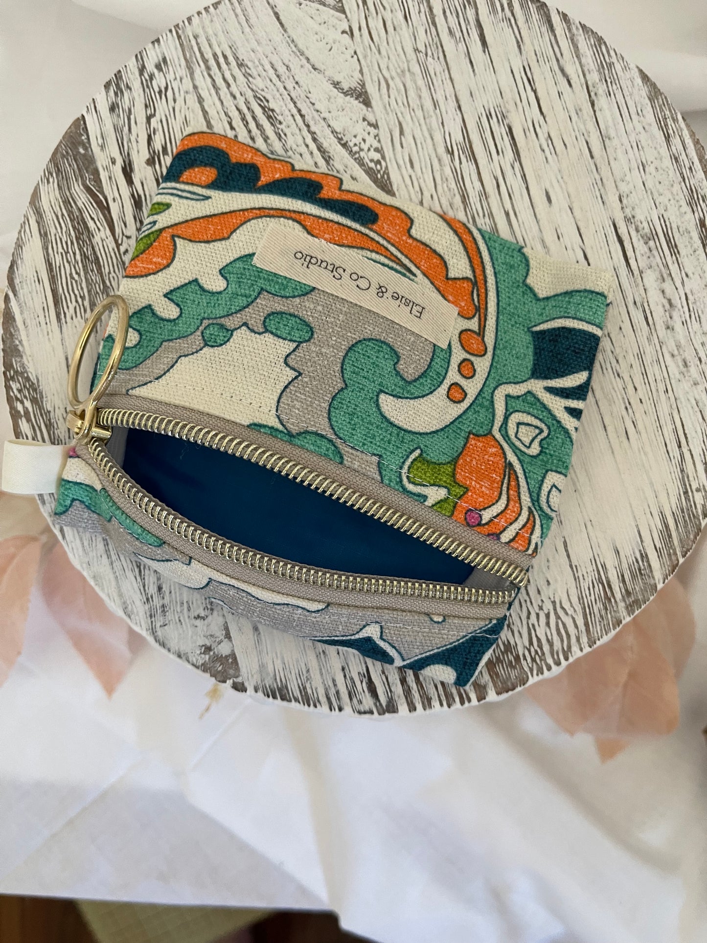 Bright Paisley Wristlet Wallet