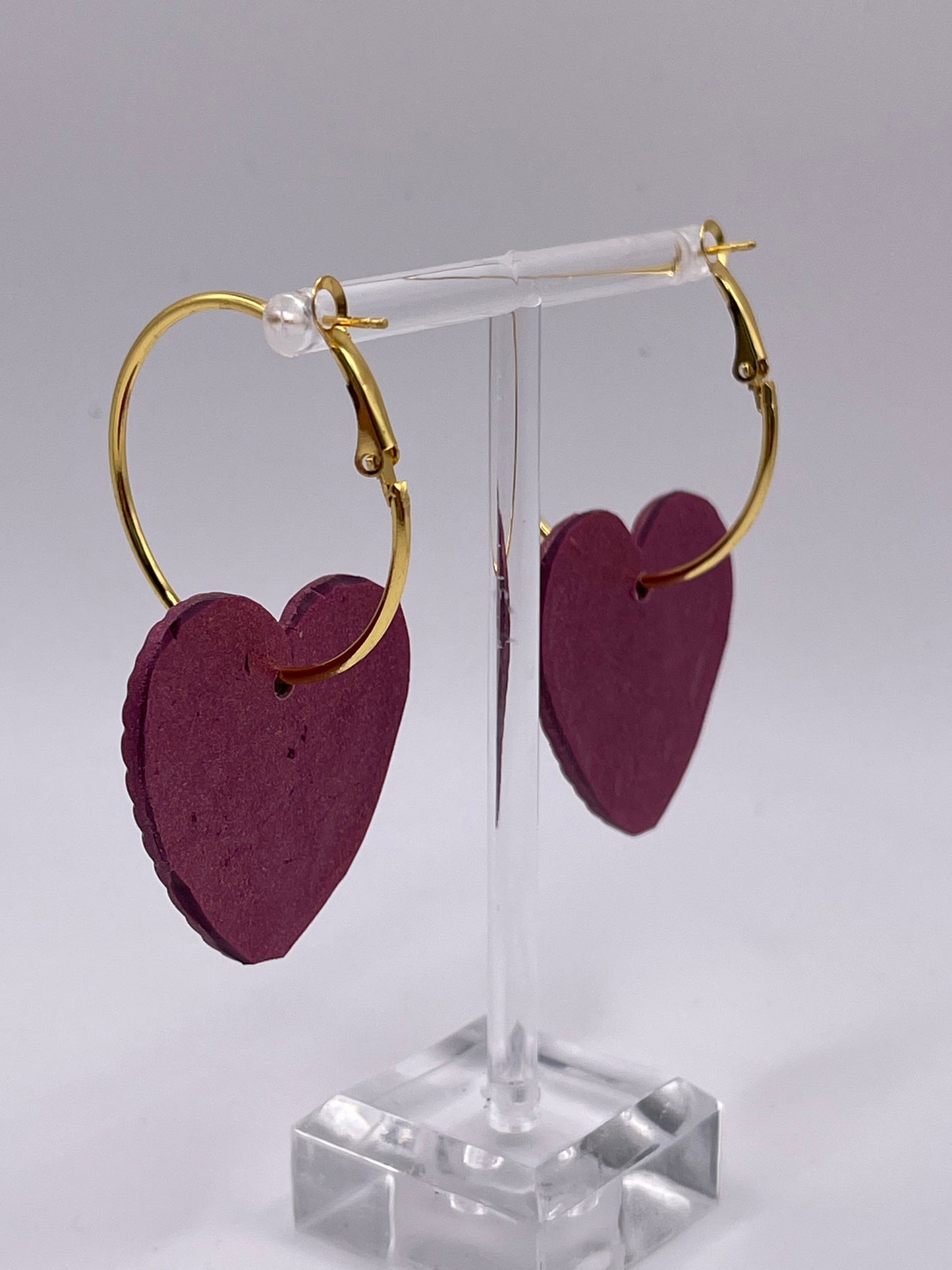 Heart Hoop Earrings