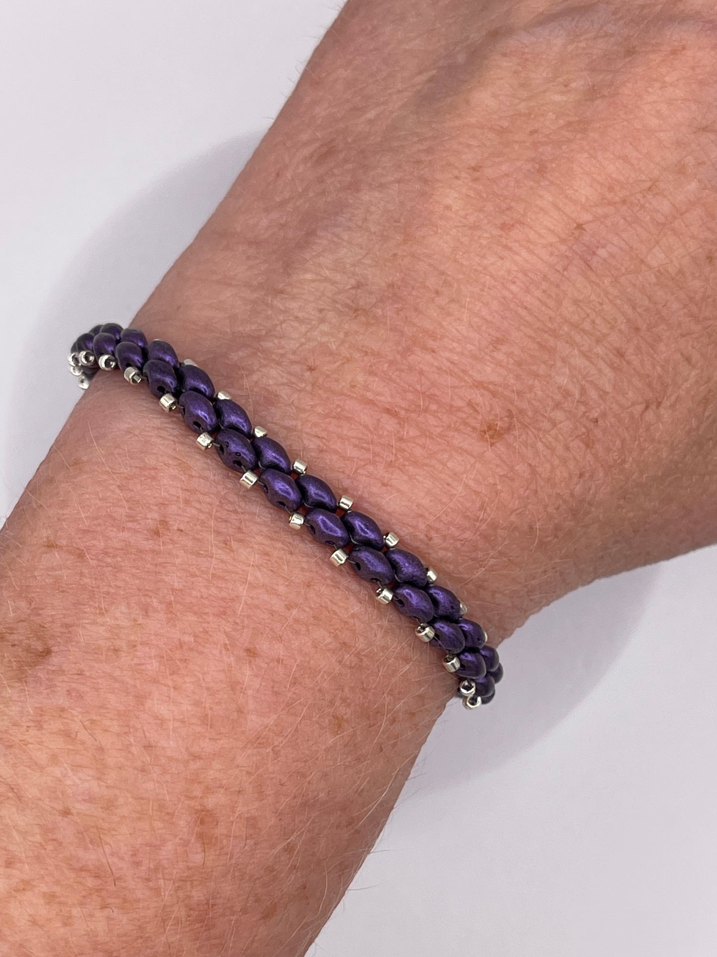 Purple Beaded Bracelet