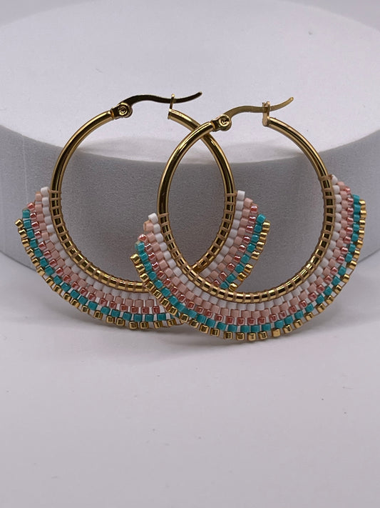 Beachy Vibe Beaded Earrings