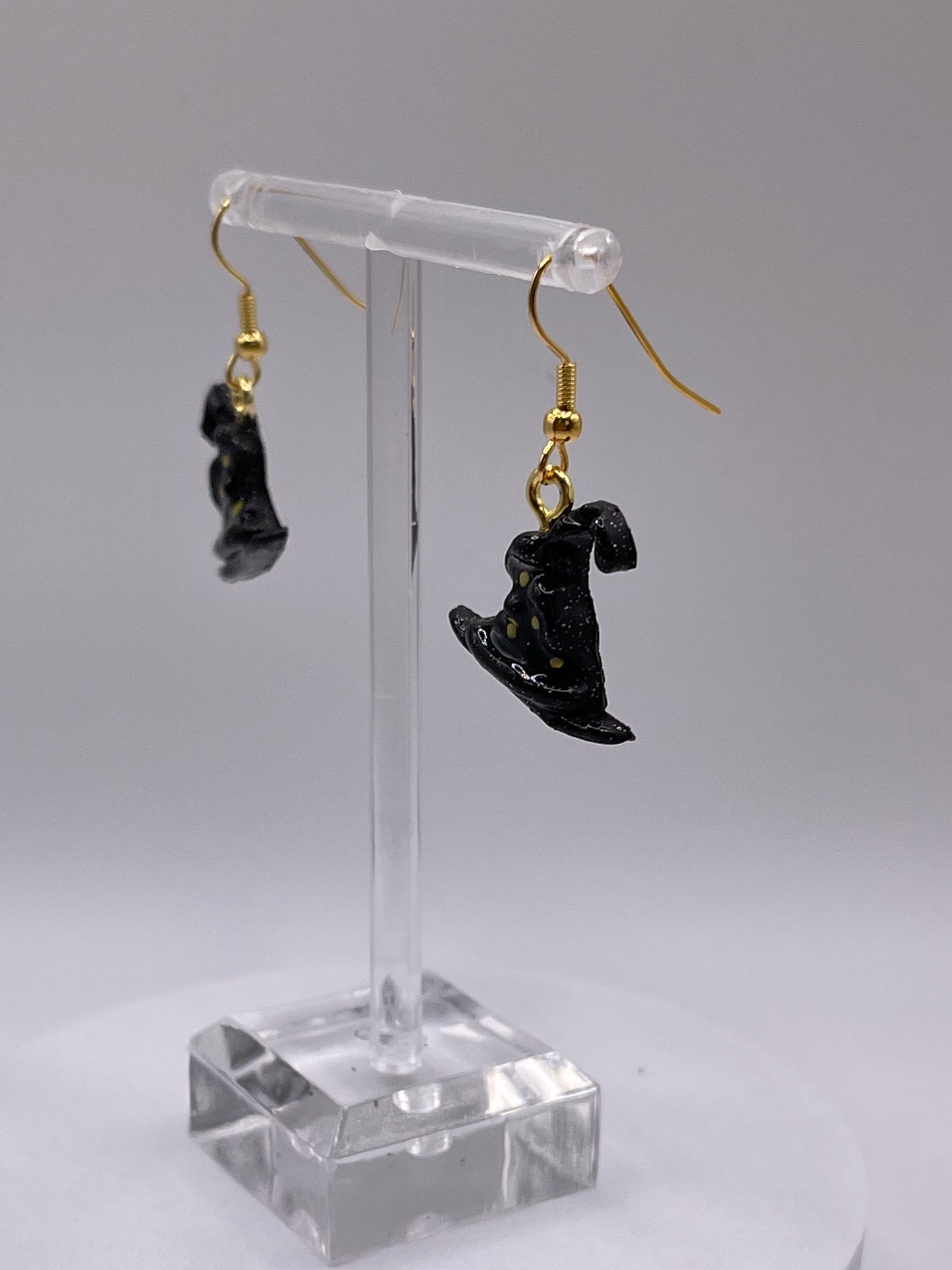 Black Witch Hat Earrings