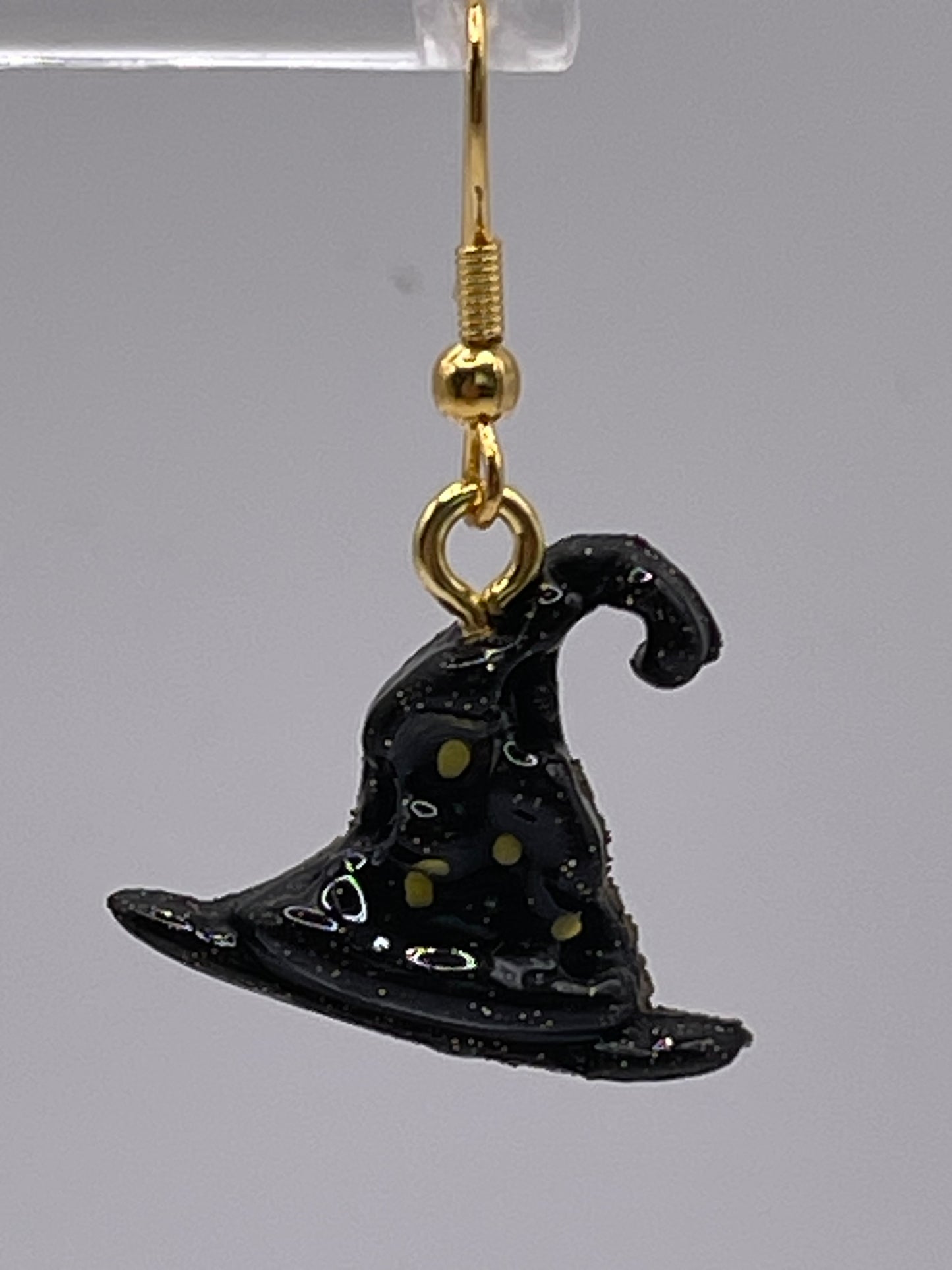 Black Witch Hat Earrings