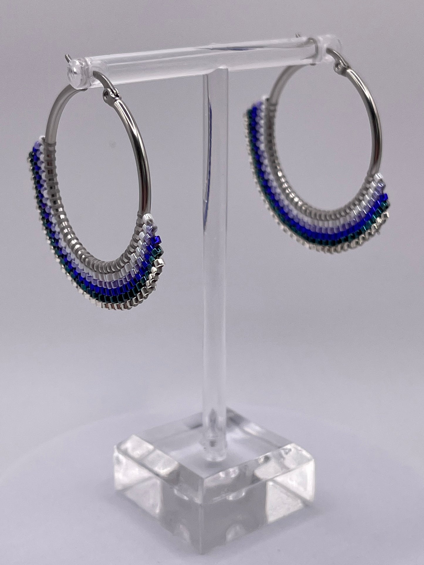 Beaded Hoop Earring