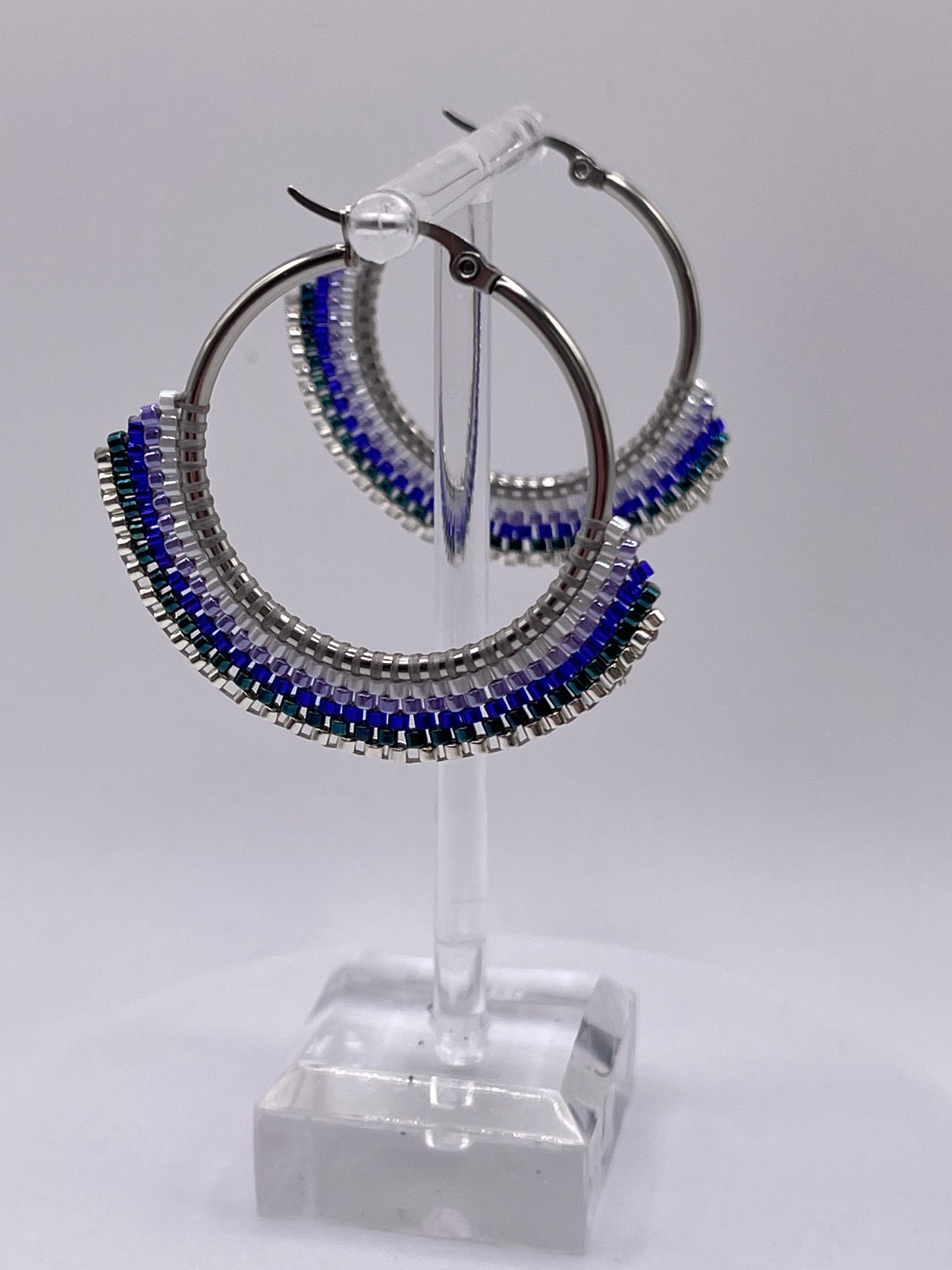 Beaded Hoop Earring