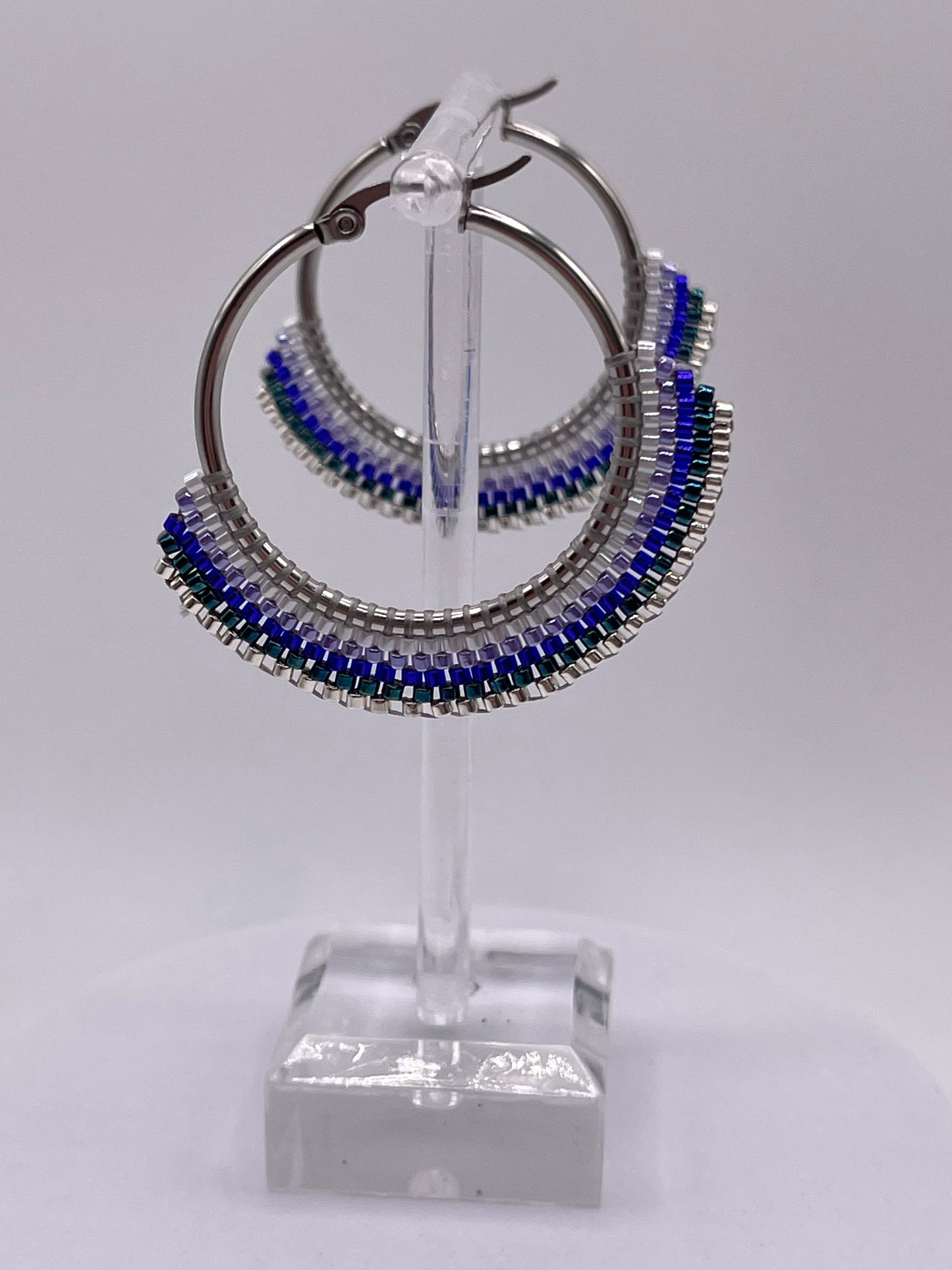 Beaded Hoop Earring
