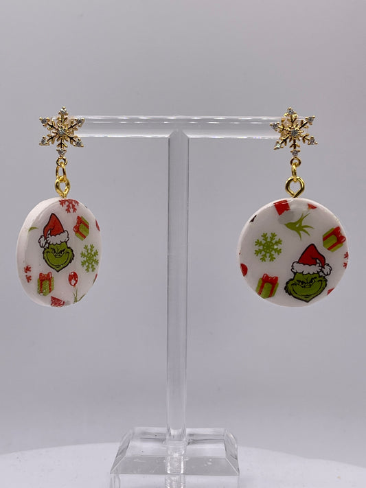 Grinch Dangle Earrings