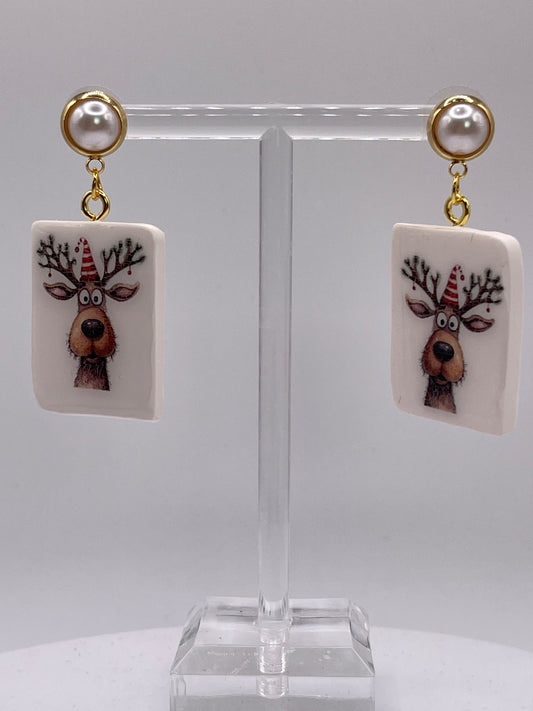 Reindeer Dangle Earrings 2