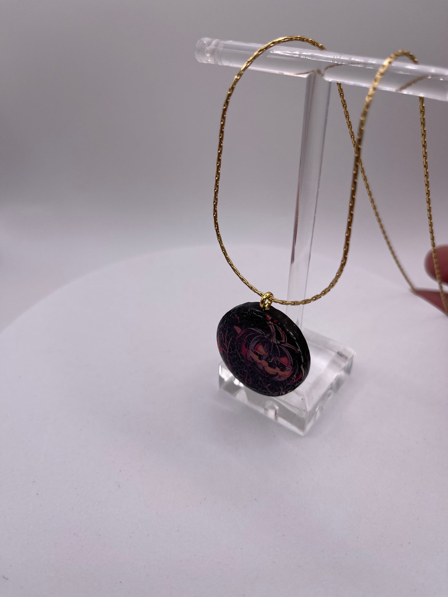 Jack O’ Lantern Pendant Necklace