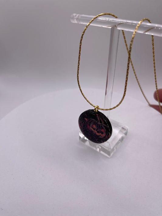 Jack O’ Lantern Pendant Necklace