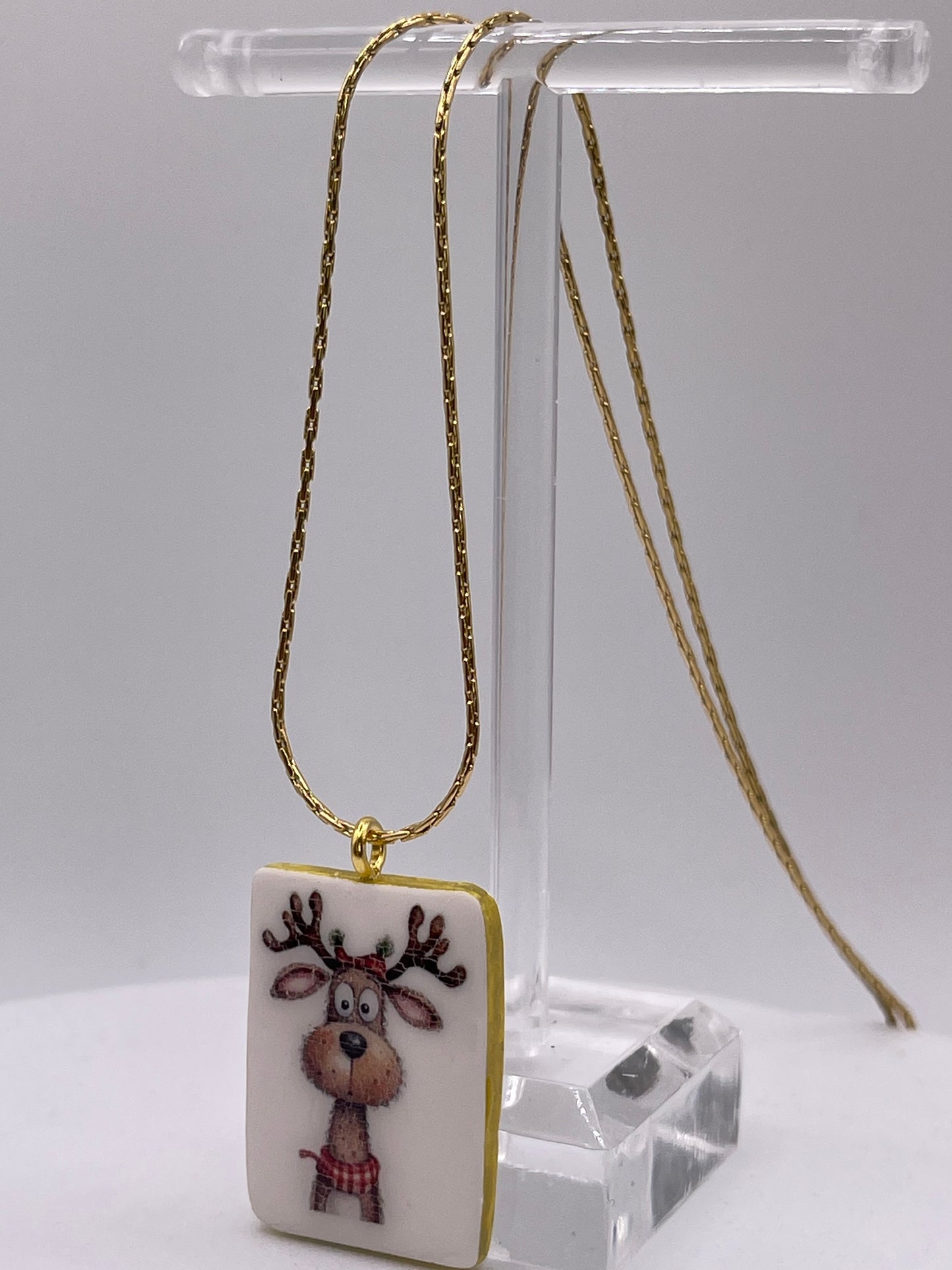 Reindeer Pendant Necklace