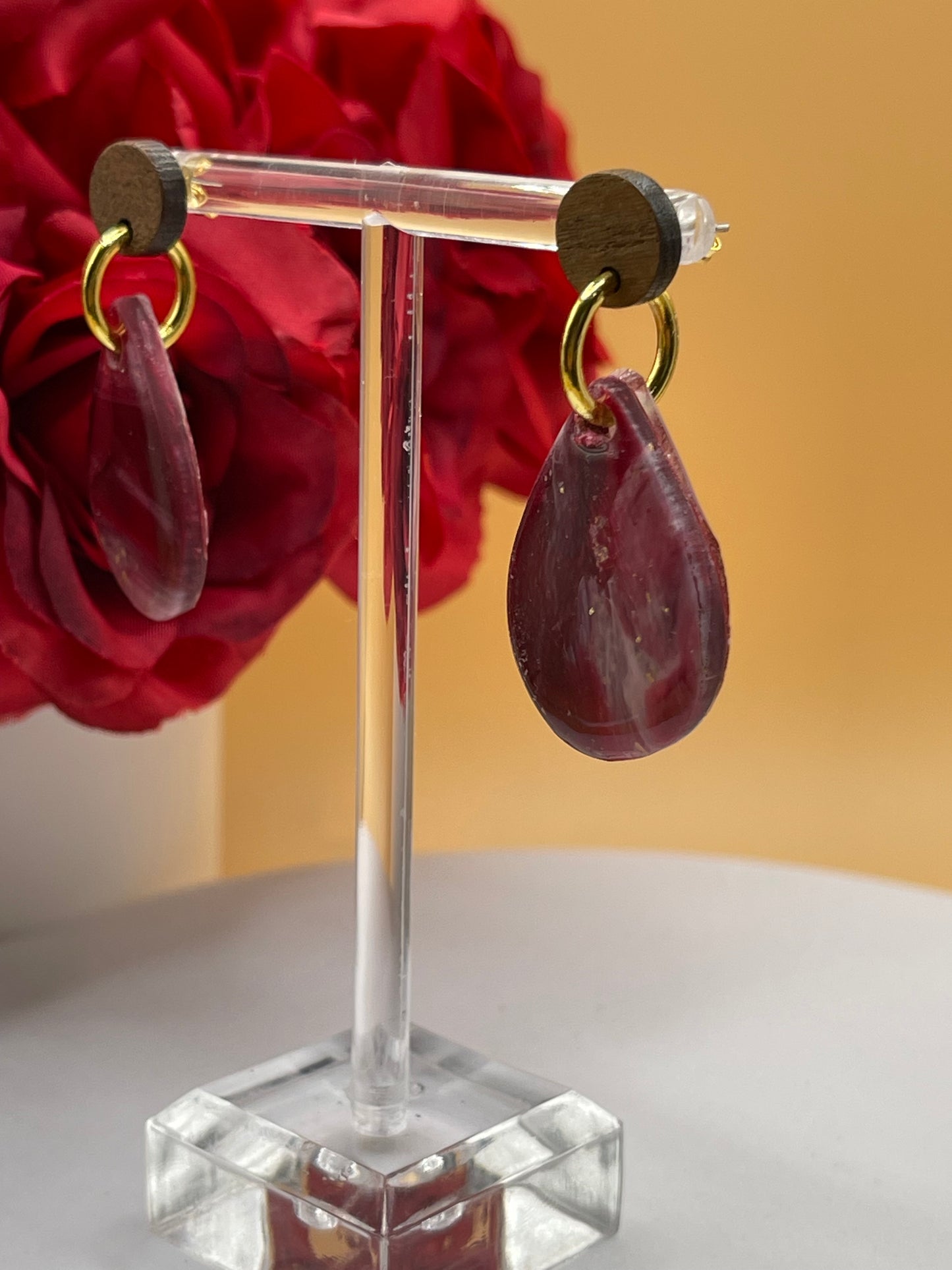Marbled Polymer Clay Earrings