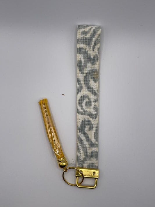 Ikat Wristlet - Gold Tassel