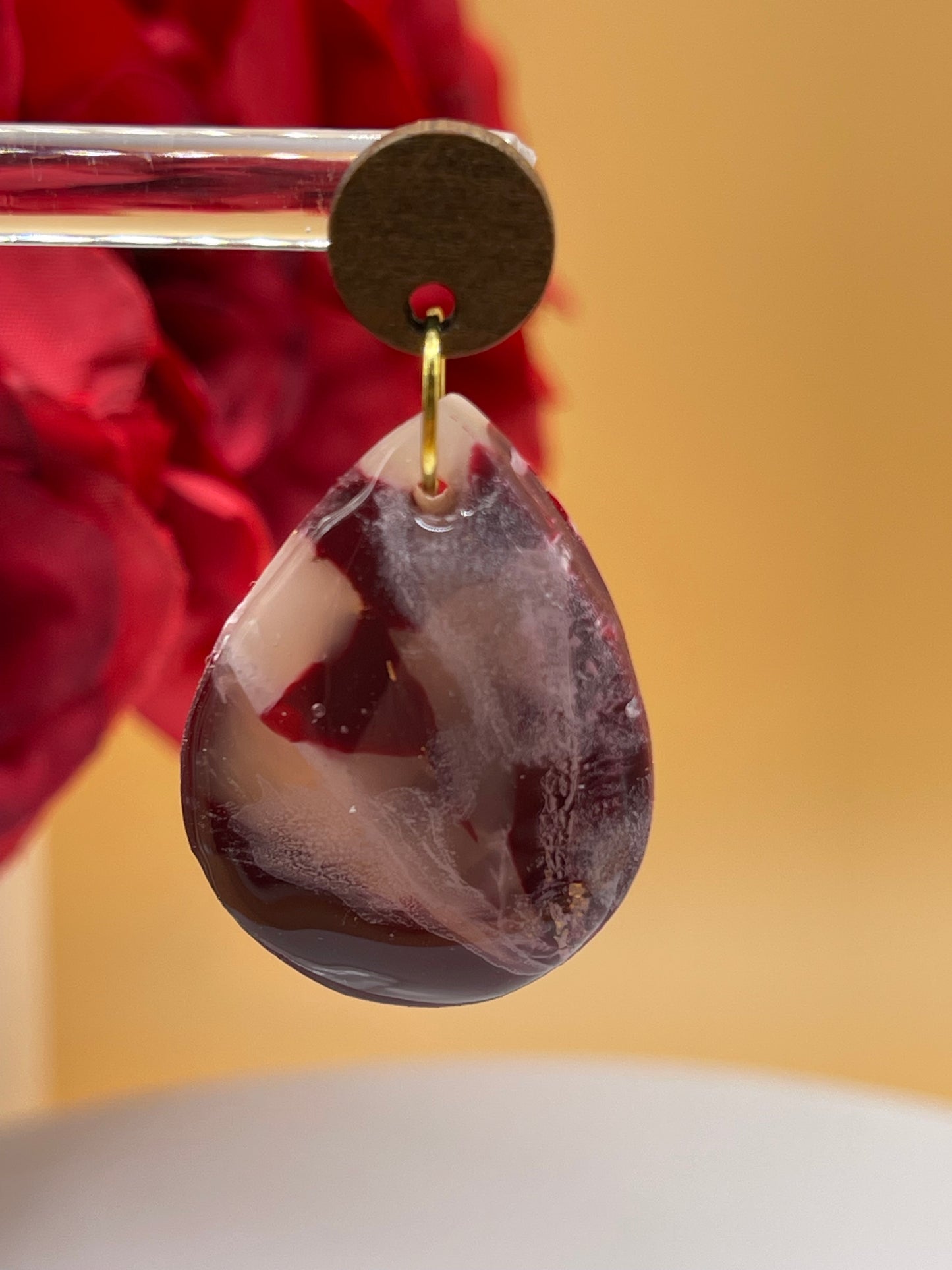 Marbled Polymer Clay Earrings