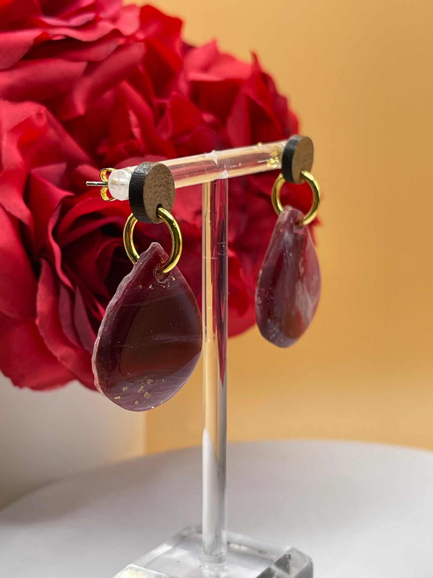 Marbled Polymer Clay Earrings