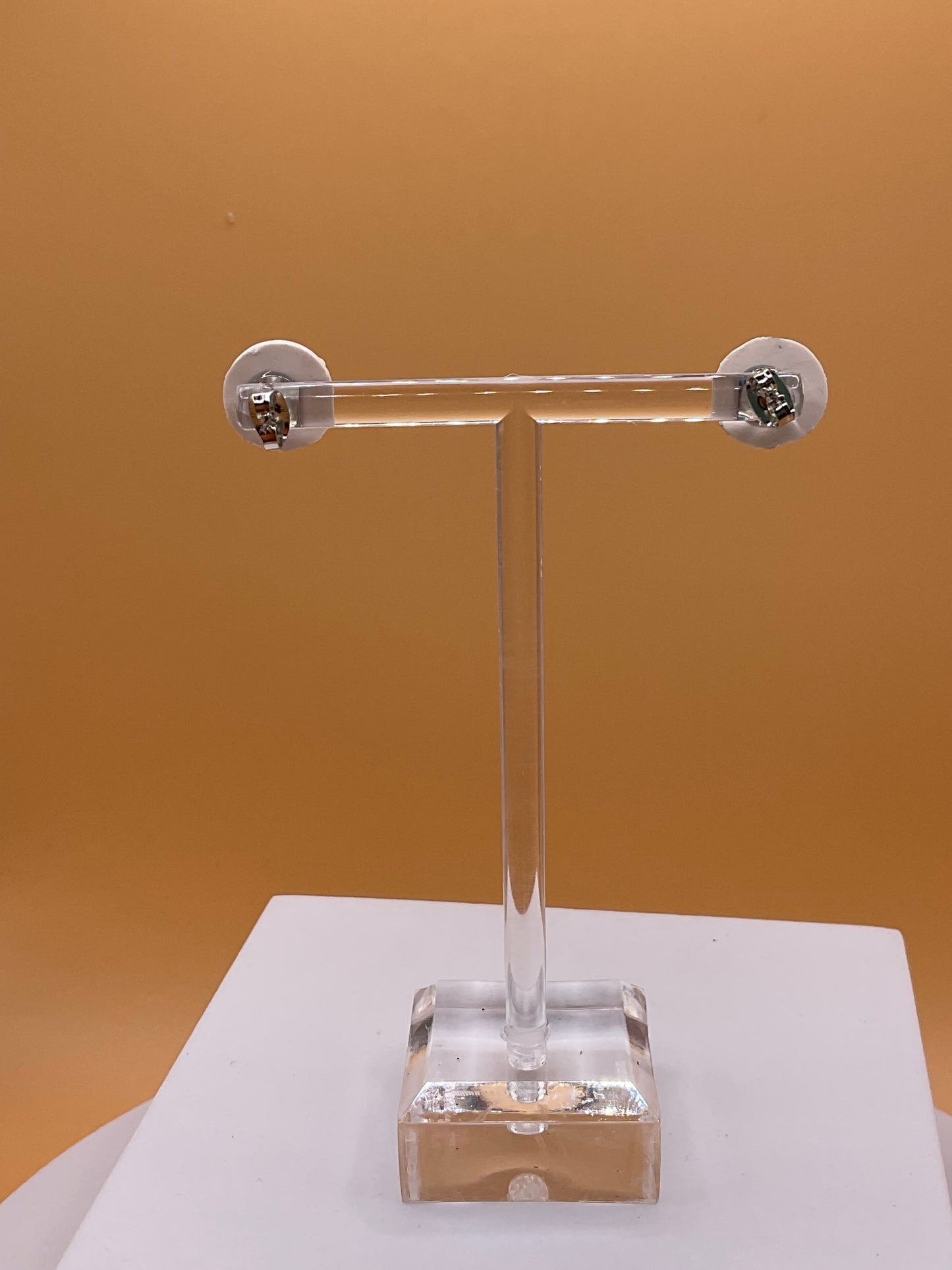 Ugly Sweater Button Earrings, Winter Sweater Print Stud Earrings