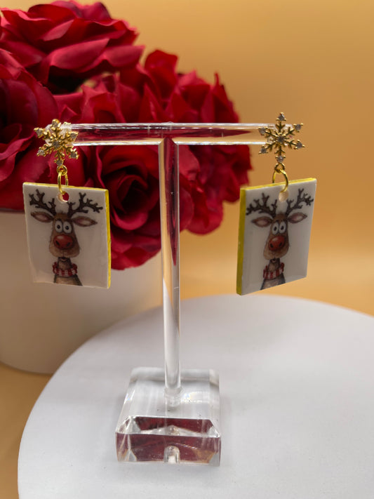 Whimsical Reindeer Earrings