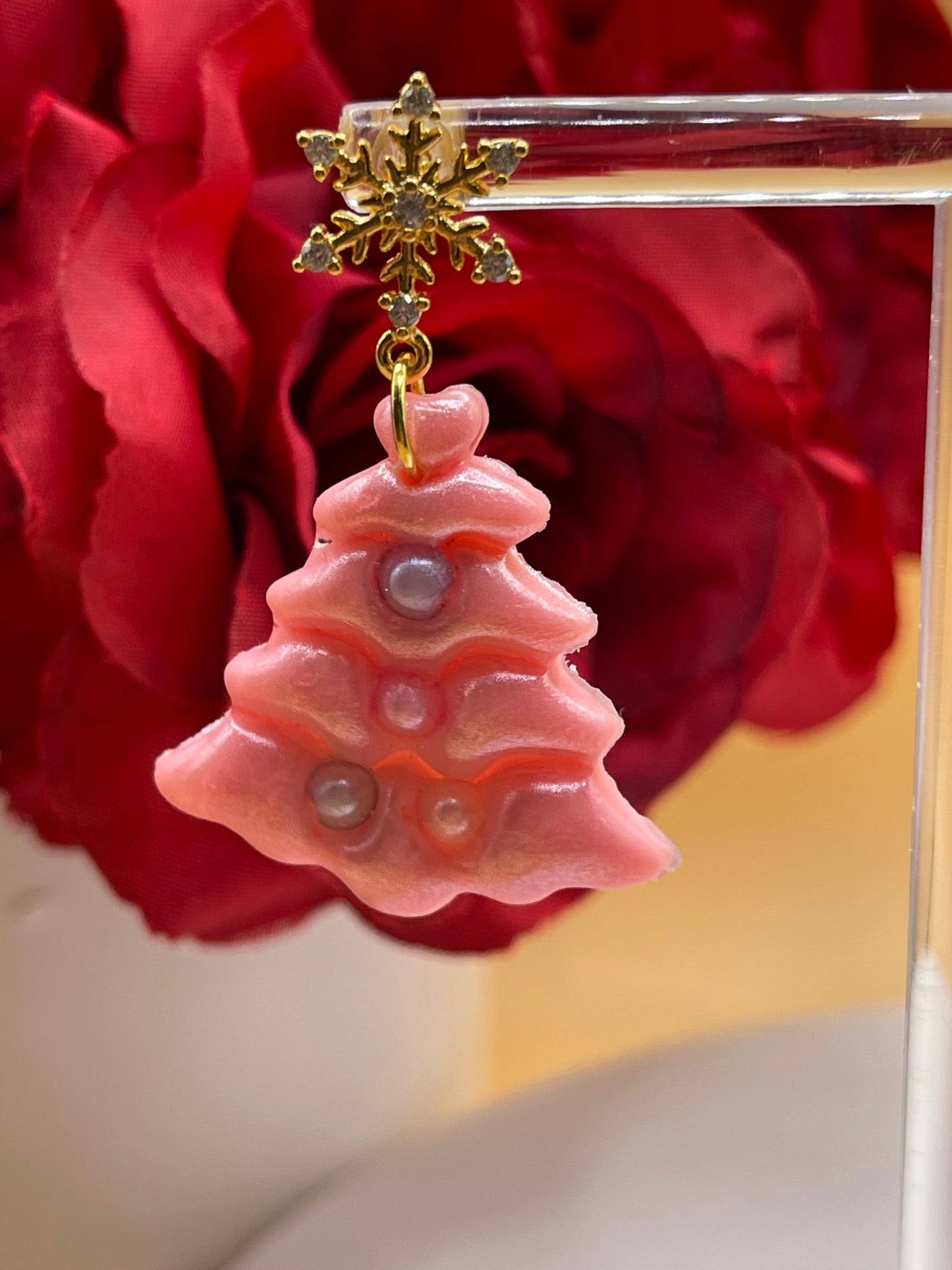 Christmas Tree Dangle Earrings