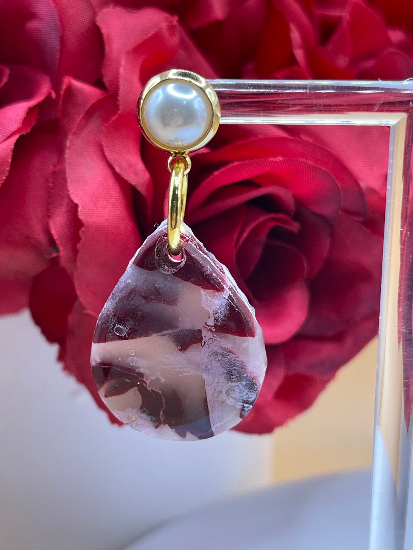 Marbled Polymer Clay Earrings