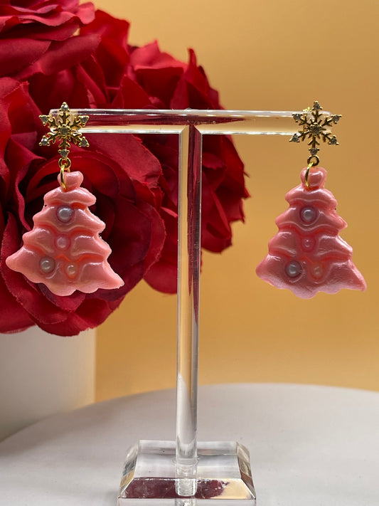 Christmas Tree Dangle Earrings