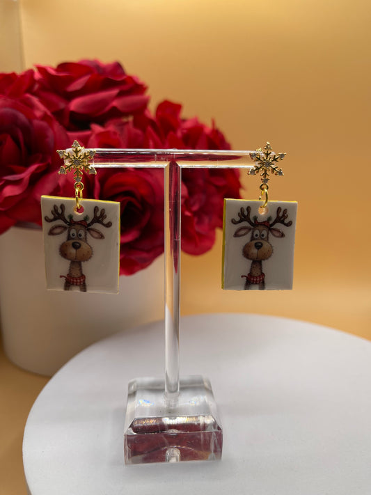 Whimsical Reindeer Earrings