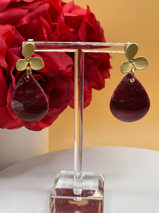 Marbled Polymer Clay Earrings