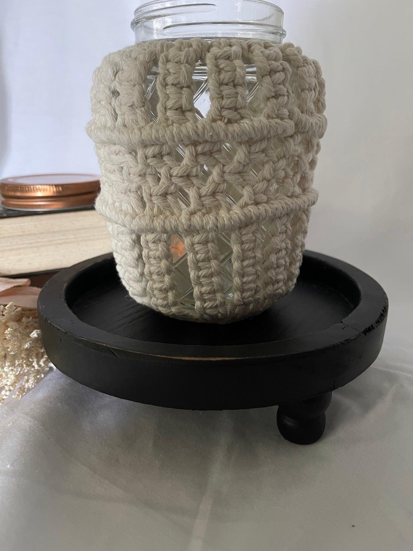 Macrame Tealight Jar