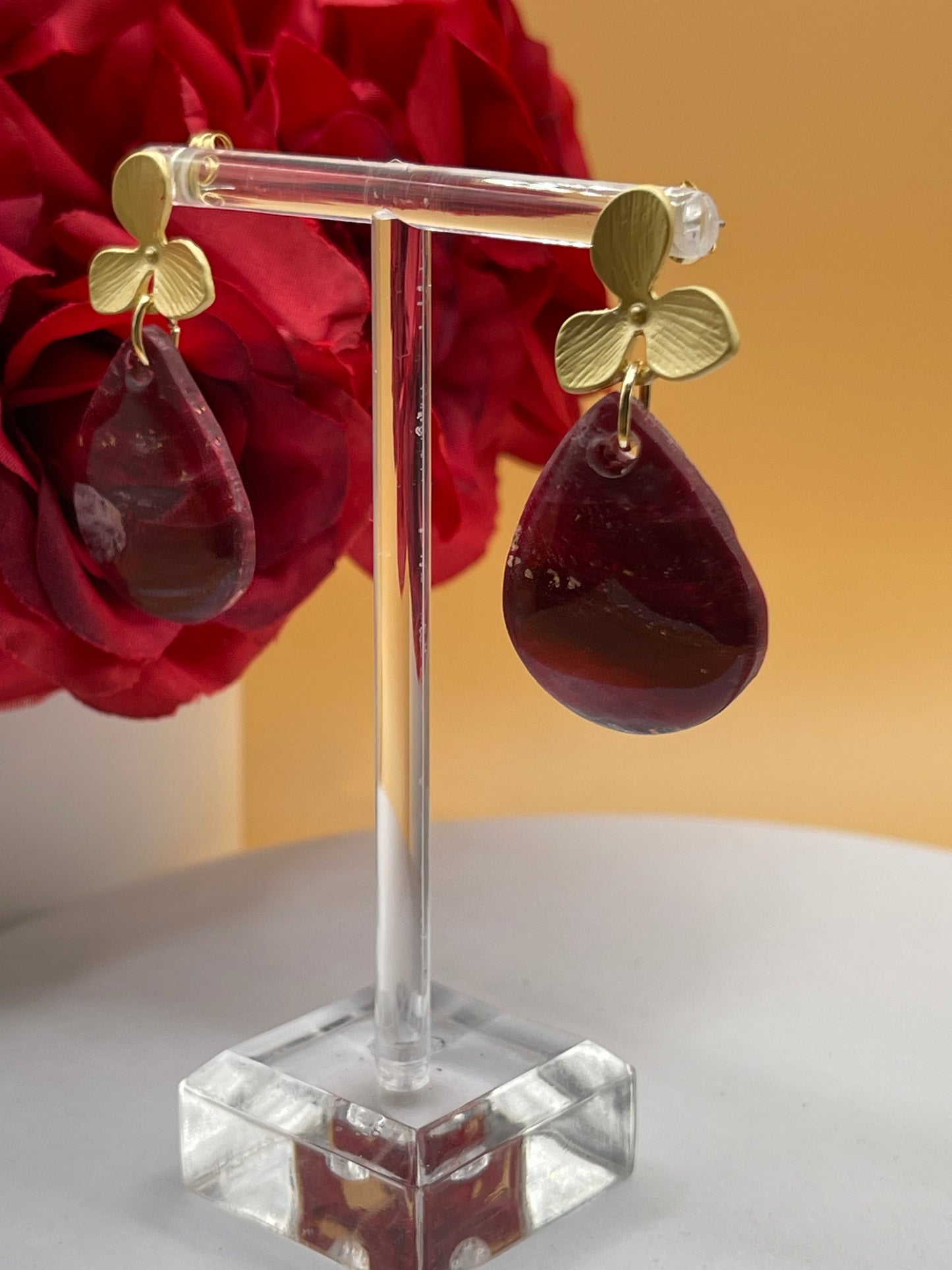 Marbled Polymer Clay Earrings