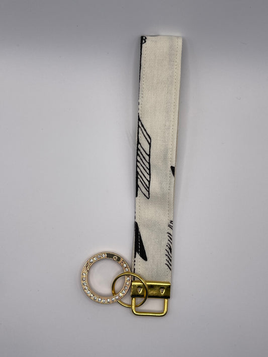 Arrows Wristlet - Rhinestone Keyring