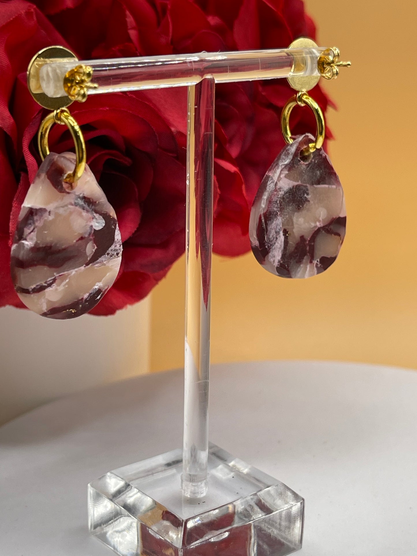 Marbled Polymer Clay Earrings